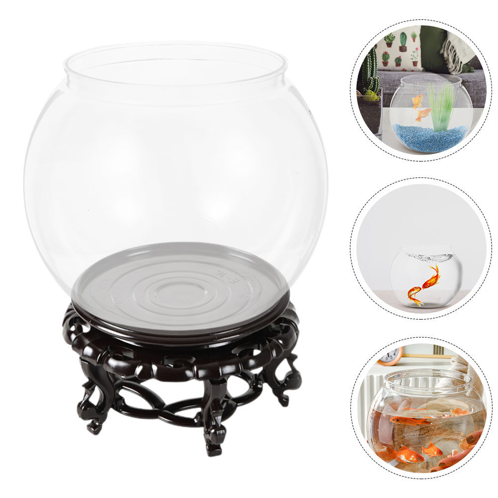 Planted Aquarium Bowl - 1Set Akuarium Ikan Transparan Stabil, Akuarium