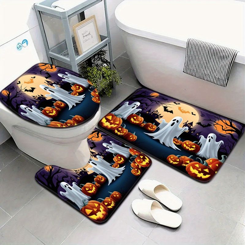 Aquarium Zombie - VIKAMA 3Pcs Set Keset Toilet Halloween