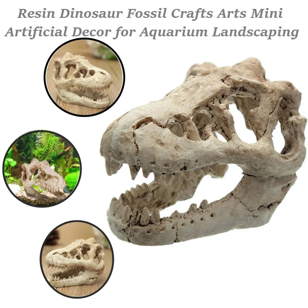 Aquarium Zombie - Model Fosil Dinosaurus Tangki Ikan Akuarium