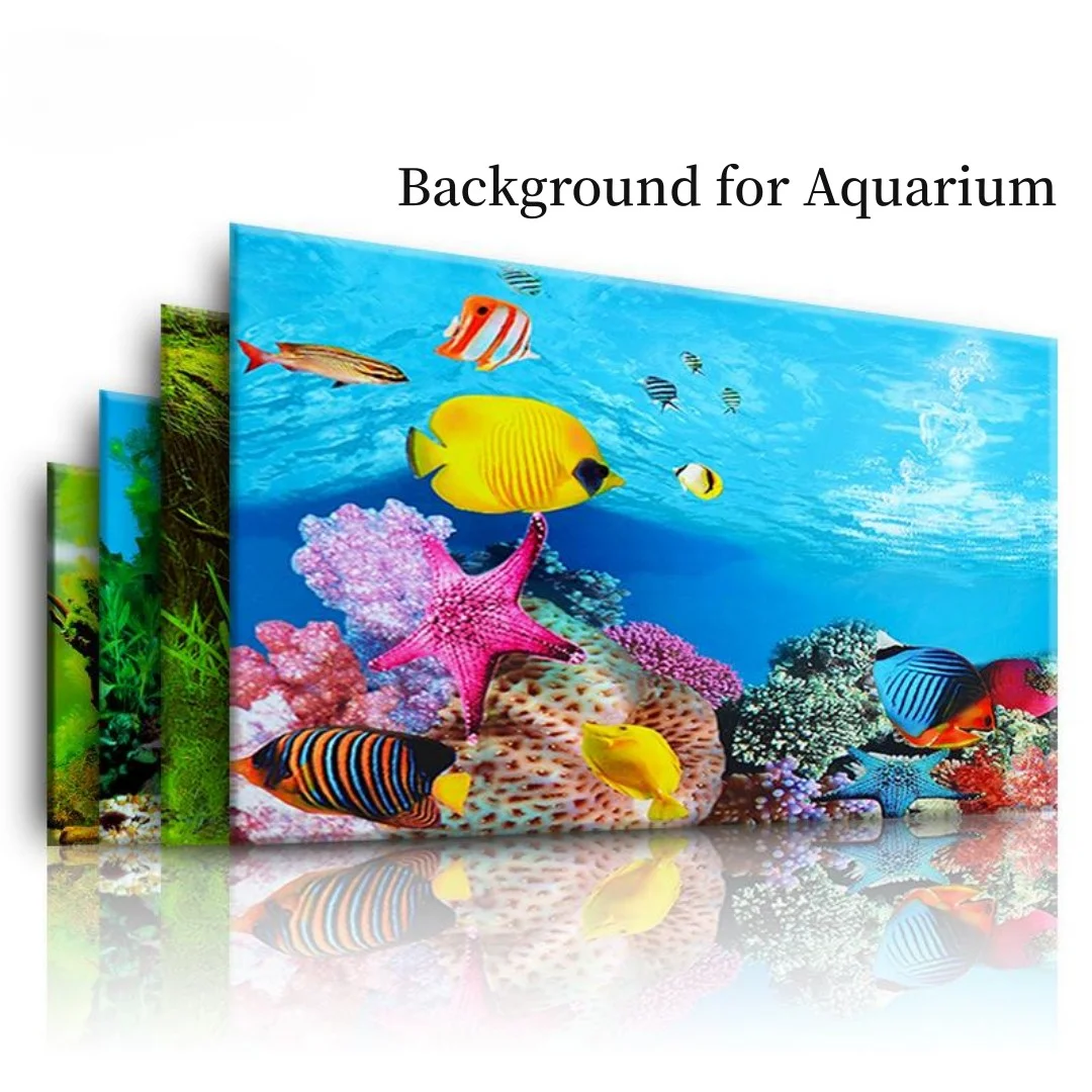 Aquarium Planted Seeds - Latar belakang akuarium 3D stiker Poster