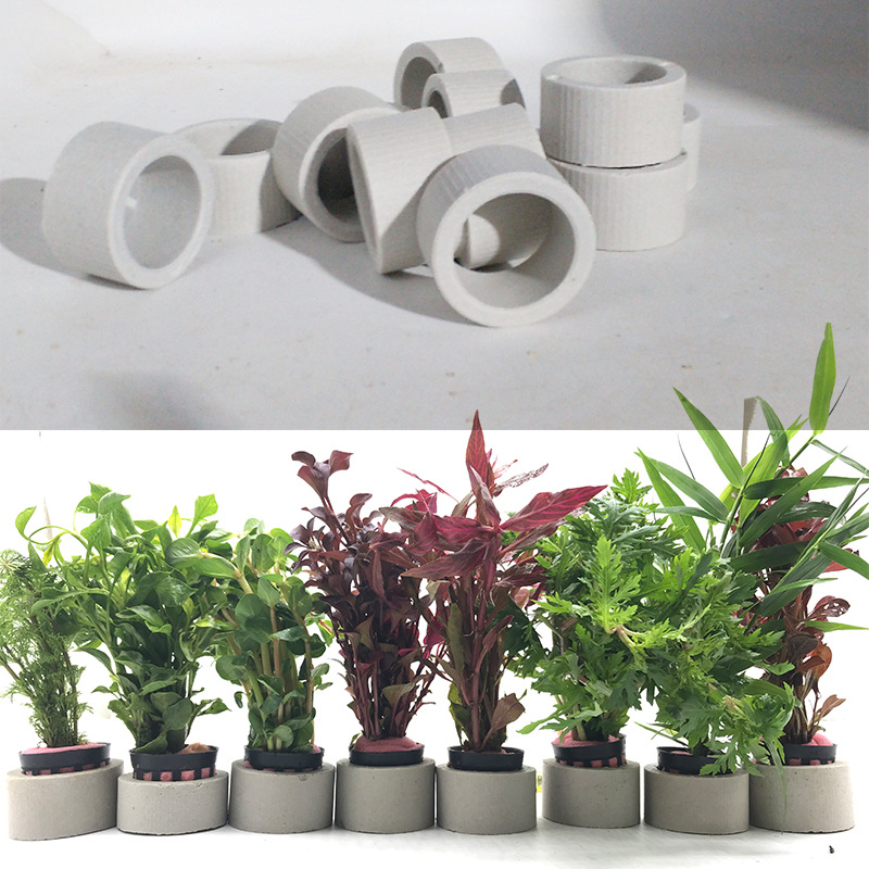 Aquarium Plant Rings - Dekorasi akuarium cincin keramik, Pot memperbaiki