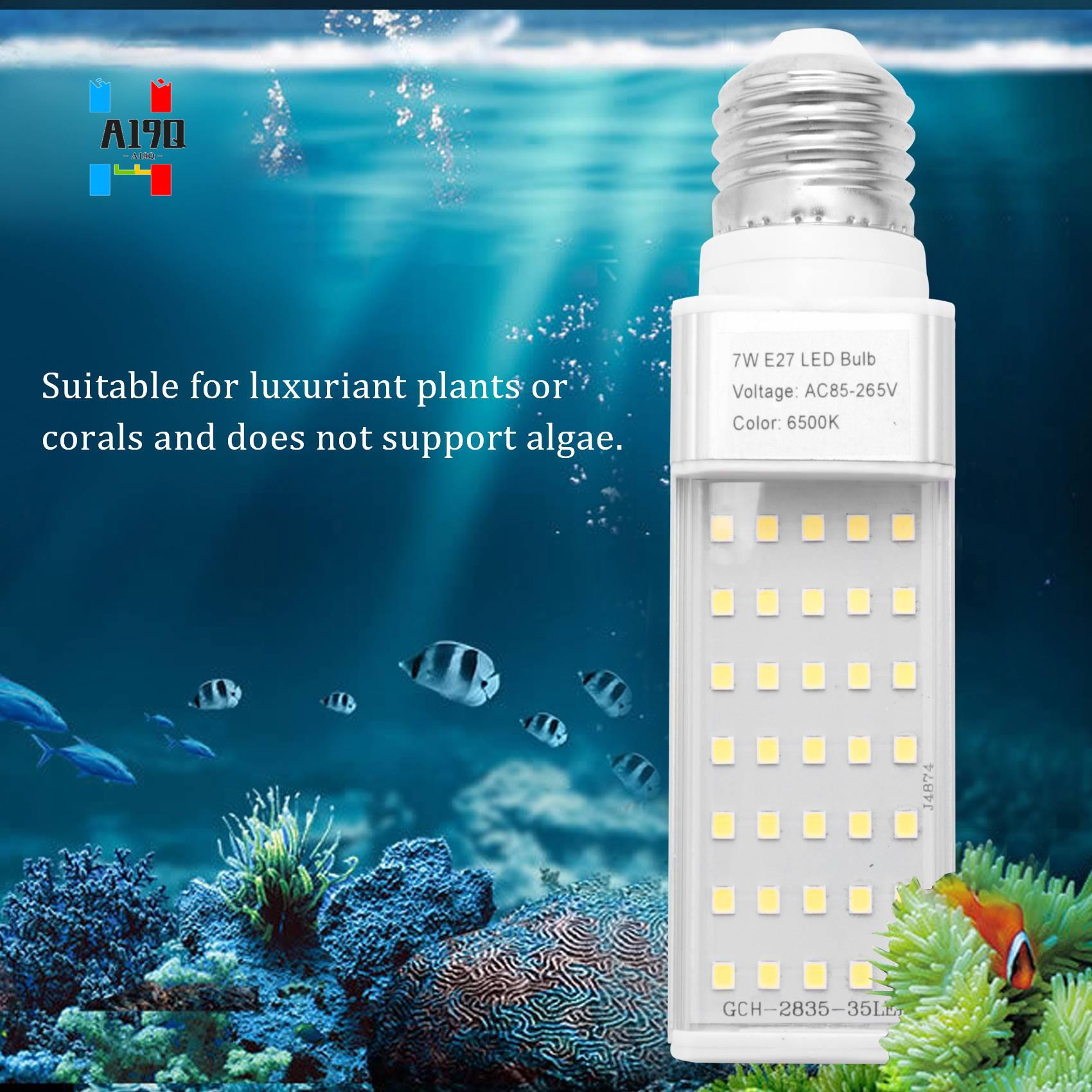 Planted Aquarium Materials - A19Q-Fishpod Akuarium Tanaman Putih 7W Lampu
