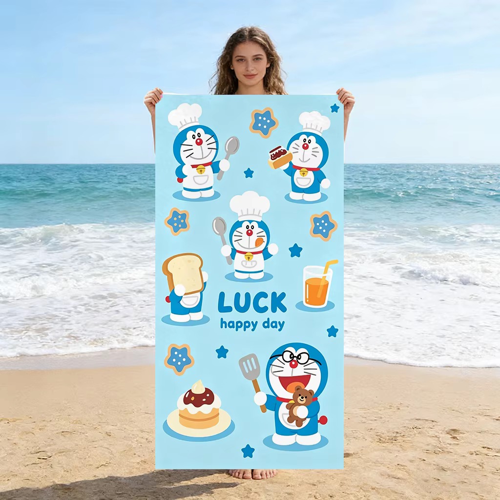 Handuk Pantai Doraemon Handuk  - Aquarium Zombie ulasan dan harga