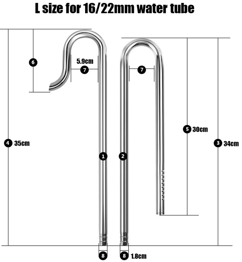 Pipa Lily Stainless Steel Alir - Planted Aquarium Ada ulasan dan harga