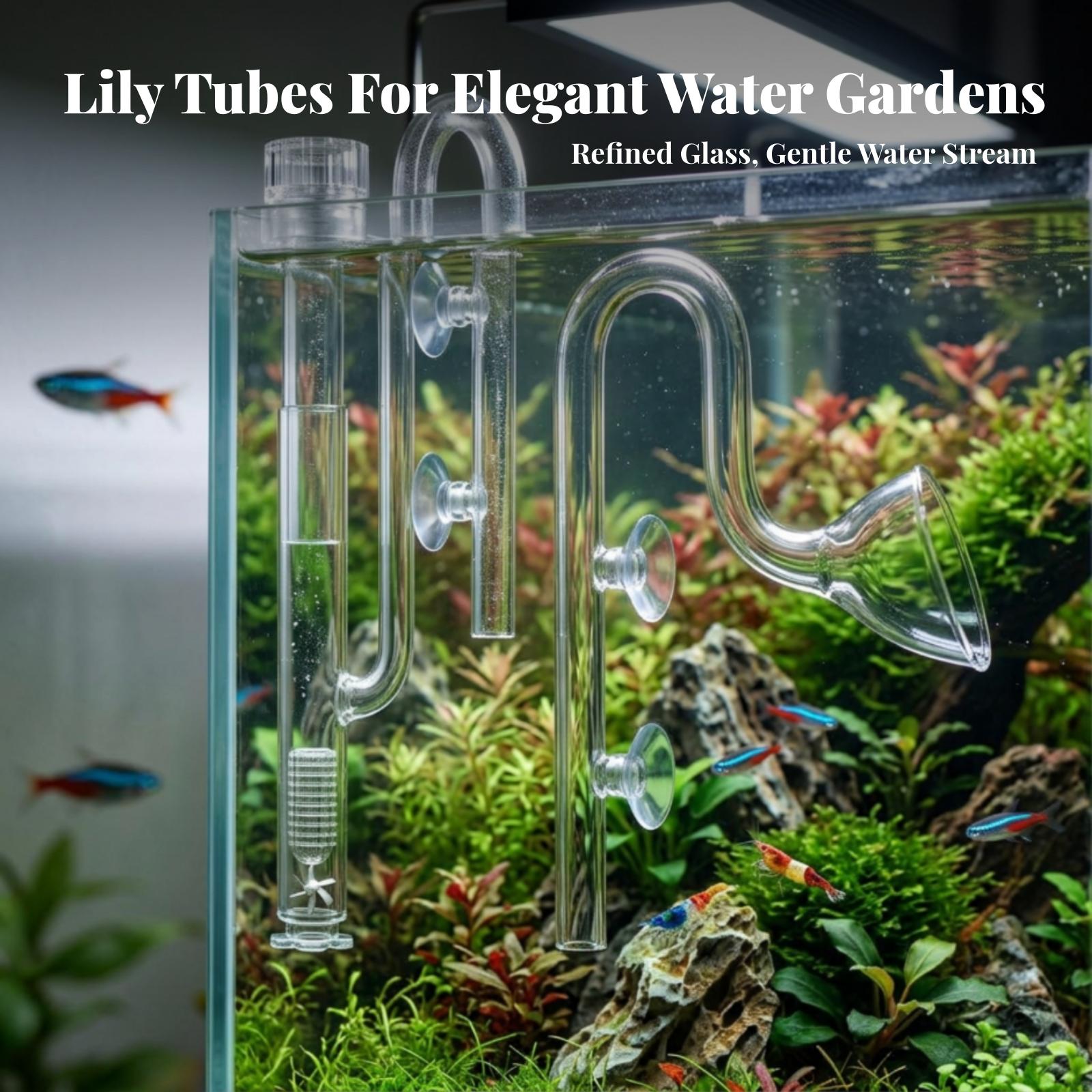 Set Pipa Lily Transparan untuk - Aquarium Planted Tank Filter ulasan dan harga
