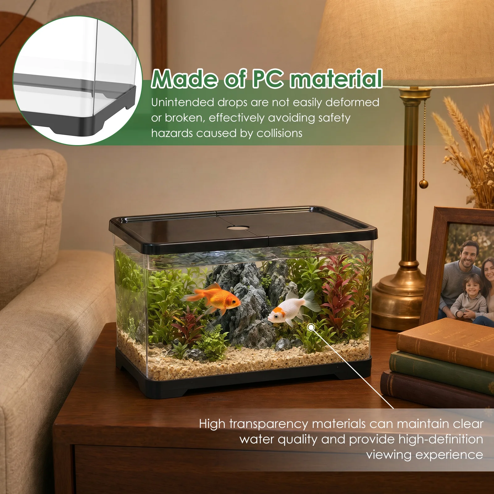 Akuarium Ikan Transparan denga - Planted Aquarium Bowl ulasan dan harga