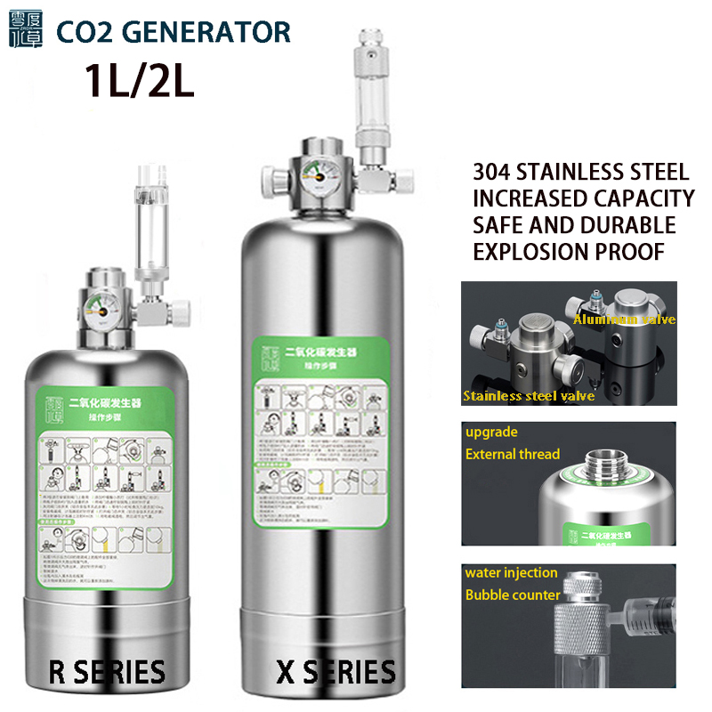 Sistem Kit Generator CO2 Akuar - Planted Aquarium Materials ulasan dan harga