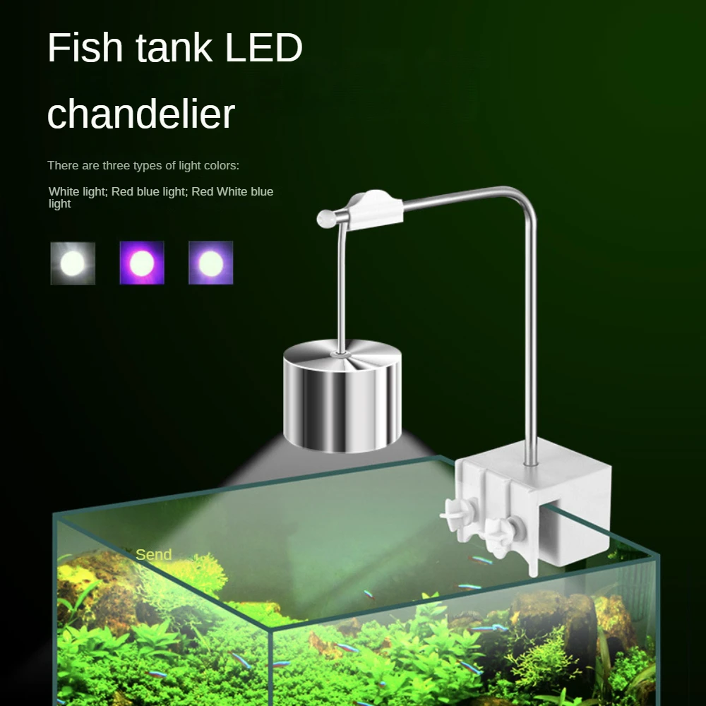 Lampu Klip Tangki Ikan Alumini - Planted Aquarium Jar ulasan dan harga