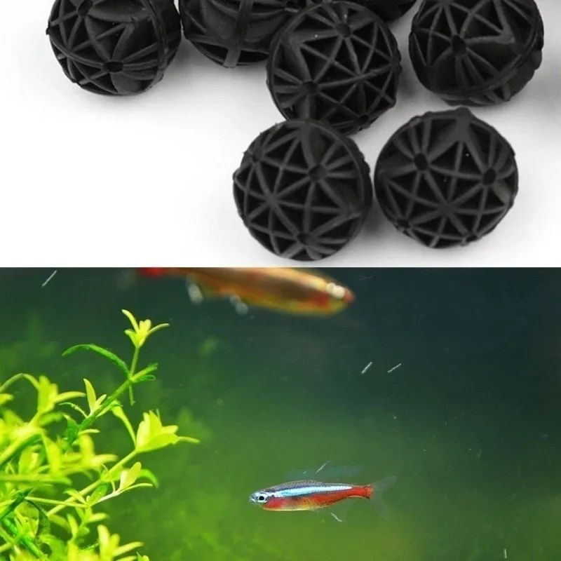 20Pcs Bola Bio Filter Akuarium - Aquarium Planted Tank Filter ulasan dan harga