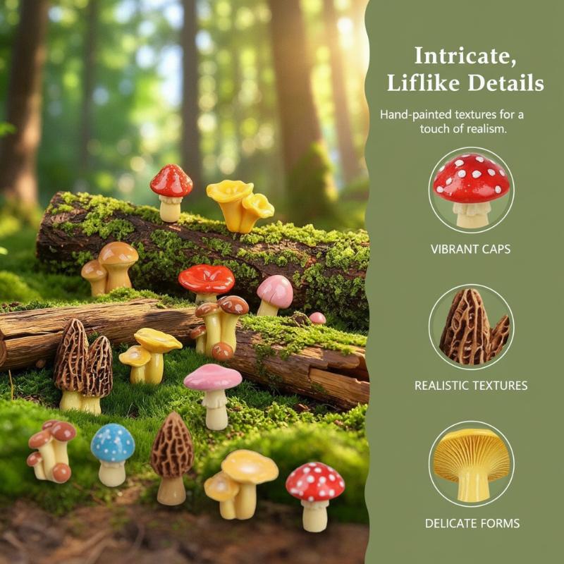 Ornamen Jamur Resin Mini Diluk - Planted Aquarium Mini ulasan dan harga
